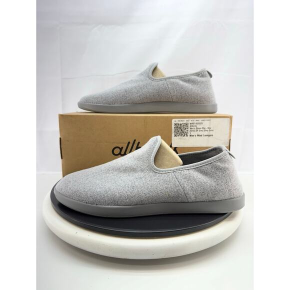 Allbirds Mens Size 9 Gray Wool Loungers Comfort Slip On Shoes Loafers Slippers - Picture 1 of 10